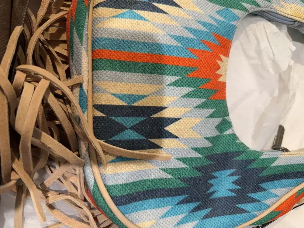 Montana West Southwestern Print Fringe‎ Hobo Bag MW1286-6366 TQ